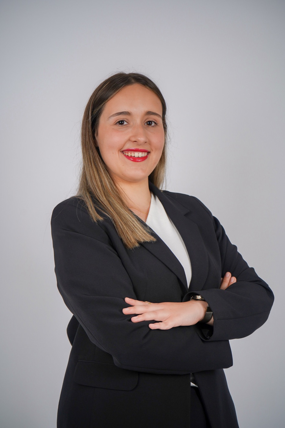 Margarida de blazer, retrato de perfil profissional